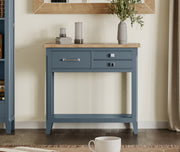 Signature Blue - Reclaimed Small Console Table - Lavish Kitchen Isle