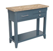 Signature Blue - Reclaimed Small Console Table - Lavish Kitchen Isle