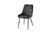 Signature Blue Dining Chair - GUN METAL GREY (Pack of Two) - Lavish Kitchen Isle