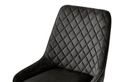 Signature Blue Dining Chair - GUN METAL GREY (Pack of Two) - Lavish Kitchen Isle