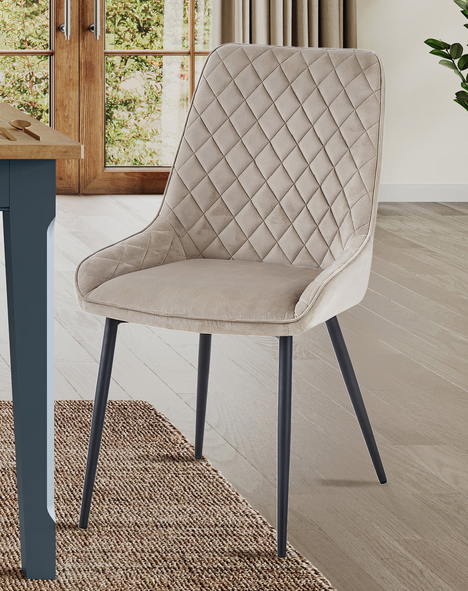 Signature Blue Dining Chair - MINK (Pack of Two)