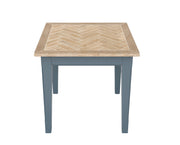 Signature Blue Square Dining Table - Lavish Kitchen Isle