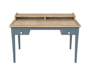 Baumhaus Signature Blue Desk with a sleek design, perfect for use as a dressing table or workspace.