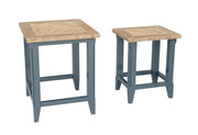 Signature Blue Nest of Two Tables - Lavish Kitchen Isle