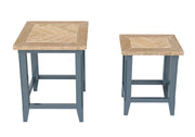 Signature Blue Nest of Two Tables - Lavish Kitchen Isle