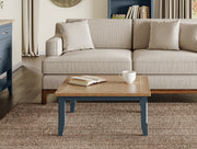 Signature Blue - Square Open Coffee Table - Lavish Kitchen Isle