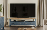 Signature Blue - Large Widescreen Television Cabinet - Lavish Kitchen Isle
