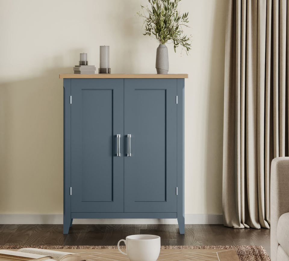 Signature Blue Shoe Storage Cupboard