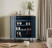 Signature Blue Shoe Storage Cupboard - Lavish Kitchen Isle