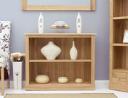 Mobel Oak Low Bookcase - Lavish Kitchen Isle