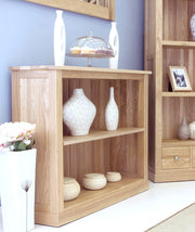 Mobel Oak Low Bookcase - Lavish Kitchen Isle