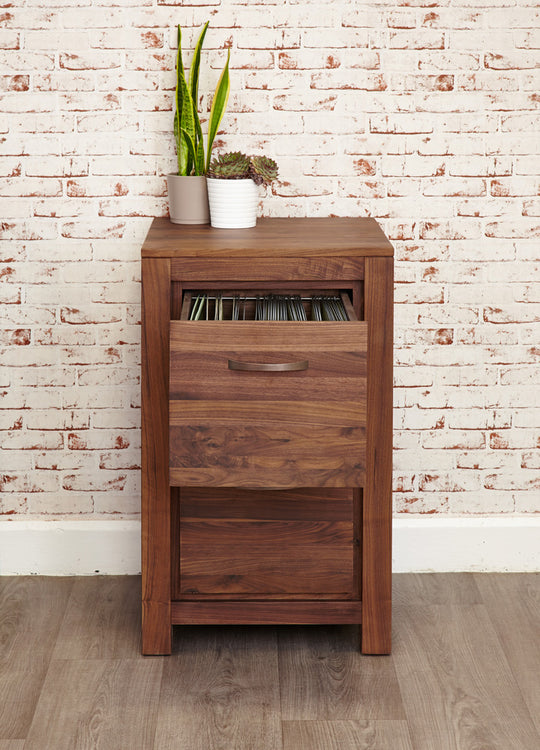 Superb Two Drawer Walnut Filing Cabinet – Durable Office Storage