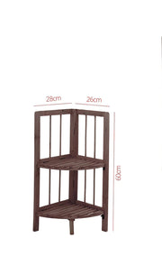 Tier Quality Wooden Corner Shelf Stand Rack for Home Decoration - Lavish Kitchen Isle
