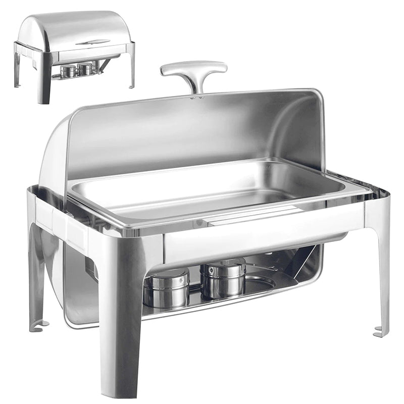 Banquet Chafing Dish With Rolling Top Single Compartment 63 x 44cm