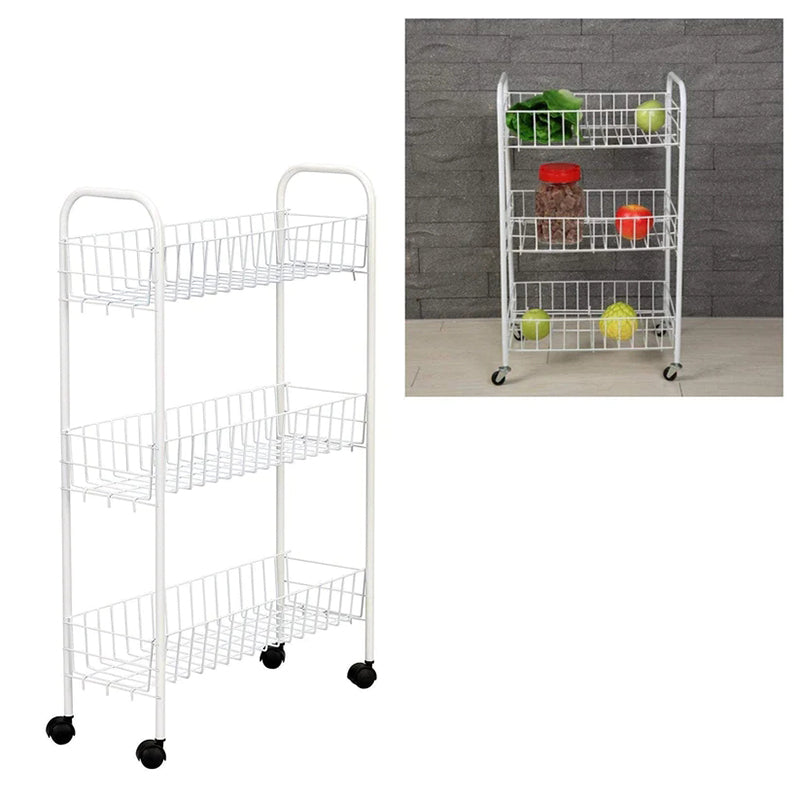 3 Tier Home Storage Cart For Fruit And Vegetable 62cm x 32cm