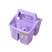 Kitchen Utensil Organiser Basket with Handle 4 Compartments Plastic