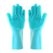 Lavish Kitchen Isle Better Glove cleaning washing up glove with silicone brush bristles, 32 cm long, for dishwashing and scrubbing.