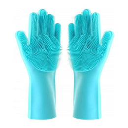 Lavish Kitchen Isle Better Glove cleaning washing up glove with silicone brush bristles, 32 cm long, for dishwashing and scrubbing.