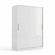 Lavish Kitchen Isle Topline sliding door wardrobe with two mirrored doors, modern bedroom storage unit with sleek design.
