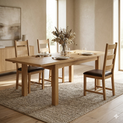Lavish Kitchen Isle Stirling extendable dining table with smooth extension mechanism, contemporary family dining table, 7-10 days availability
