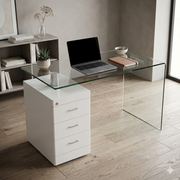 Modern Hornet Desk with 3 drawers from Lavish Kitchen Isle, featuring integrated storage and a sleek home office design.