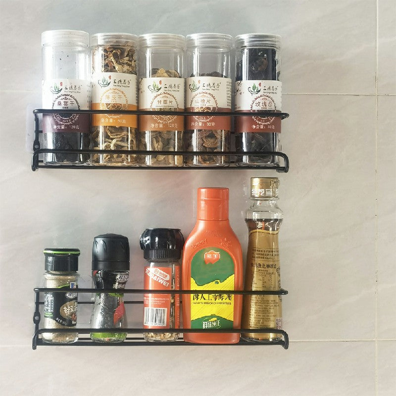 2-Tier Spice Shelf Storage Racks Wall Mounted Spice Rack Organiser for Kitchen Cabinet Pantry Door
