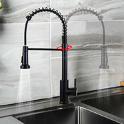Lavish Kitchen Isle monobloc kitchen sink mixer tap with pull-out hose sprayer and single lever for easy control.