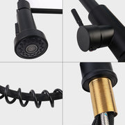 Lavish Kitchen Isle Monobloc kitchen sink mixer tap with pull-out hose sprayer and single lever for easy control.