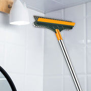 Lavish Kitchen Isle 3-in-1 floor scrub brush squeegee with rotating head, ideal for cleaning floors and water spills.