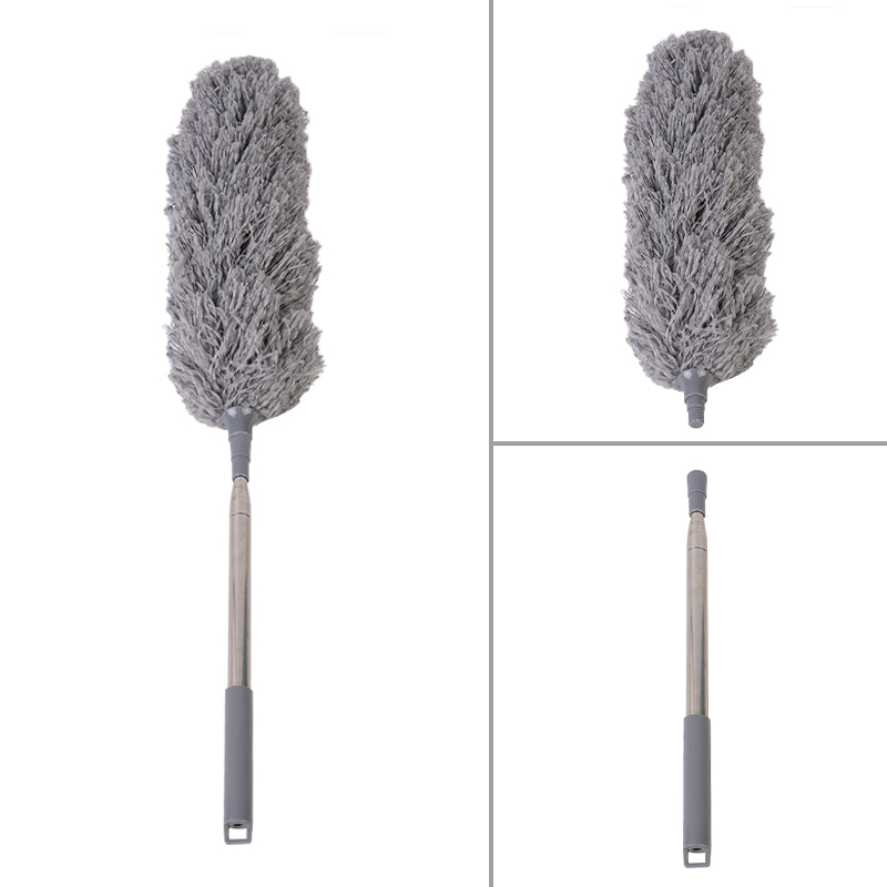 Extendable Microfiber Dusters Feather Duster with Telescoping Extension Pole for Cleaning Ceiling Fan - Grey