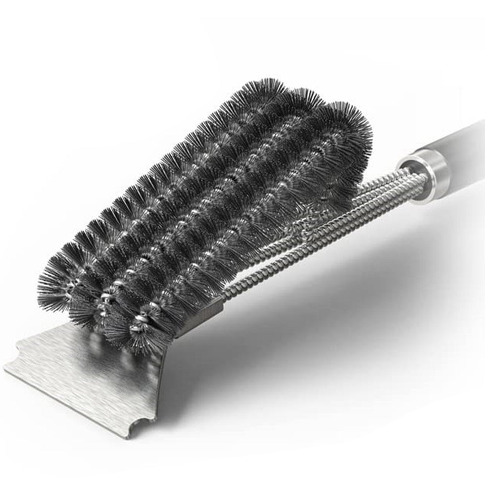 BBQ Grill Cleaning Brush and Scraper Safe Stainless Steel Grill Brush for Grilling Grates