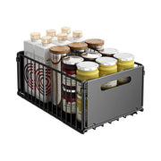 Two Lavish Kitchen Isle storage drawers in carbon steel with smooth sliding mechanisms, ideal for organizing cabinets.