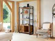 Urban Chic Large Bookcase with Storage - Lavish Kitchen Isle