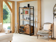 Urban Chic Large Bookcase with Storage - Lavish Kitchen Isle