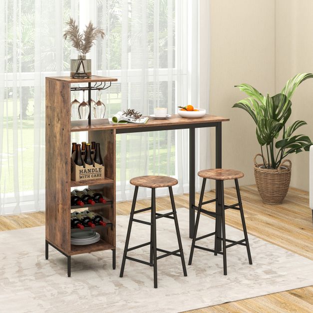 Counter Height Dining Table Set for Bistro Living Room