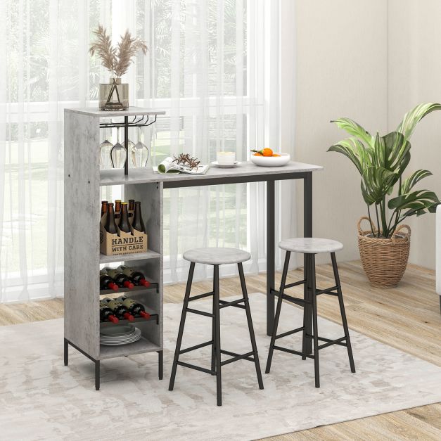 Counter Height Dining Table Set for Bistro Living Room