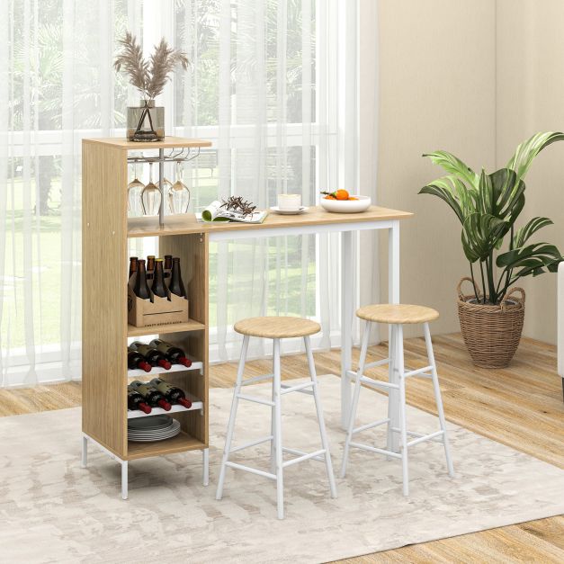 Counter Height Dining Table Set for Bistro Living Room