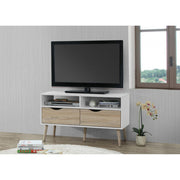Mapleton Compact TV Unit – Entertainment Stand with Sleek Storage, Small Space Luxury Media Console - Lavish Kitchen Isle