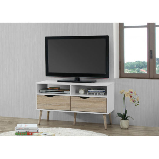 Mapleton Compact TV Unit – Entertainment Stand with Sleek Storage, Small Space Luxury Media Console