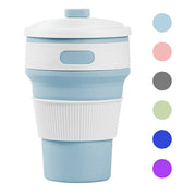 Lavish Kitchen Isle collapsible silicone telescopic water bottle and foldable leakproof cup, portable for travel and outdoor use.