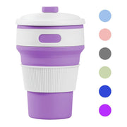 Lavish Kitchen Isle collapsible silicone telescopic water bottle, portable foldable leakproof cup for travel and outdoor use