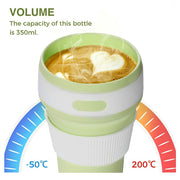 Lavish Kitchen Isle collapsible silicone telescopic water bottle, foldable portable leakproof cup for travel and outdoor use.