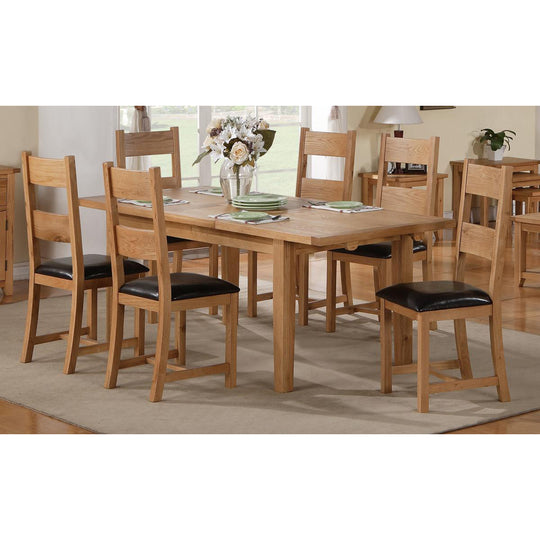 Stirling Extendable Dining Table – Contemporary Family Dining Table with Smooth Extension Mechanism