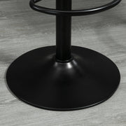 Set of 2 Lavish Kitchen Isle adjustable PU leather bar stools with swivel seats, footrests, armless design, ideal for home bars and kitchens.