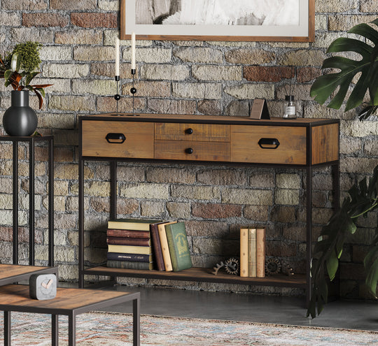 Ooki Reclaimed Wood Large Console Table