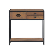 Ooki reclaimed wood small console table by Baumhaus with a sleek design and natural wood finish, ideal for entryways or small spaces.