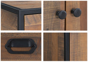 Ooki Reclaimed Wood Sideboard With 3 Doors & 4 Drawers - Lavish Kitchen Isle