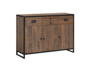 Ooki Reclaimed Wood Sideboard With 3 Doors & 4 Drawers - Lavish Kitchen Isle
