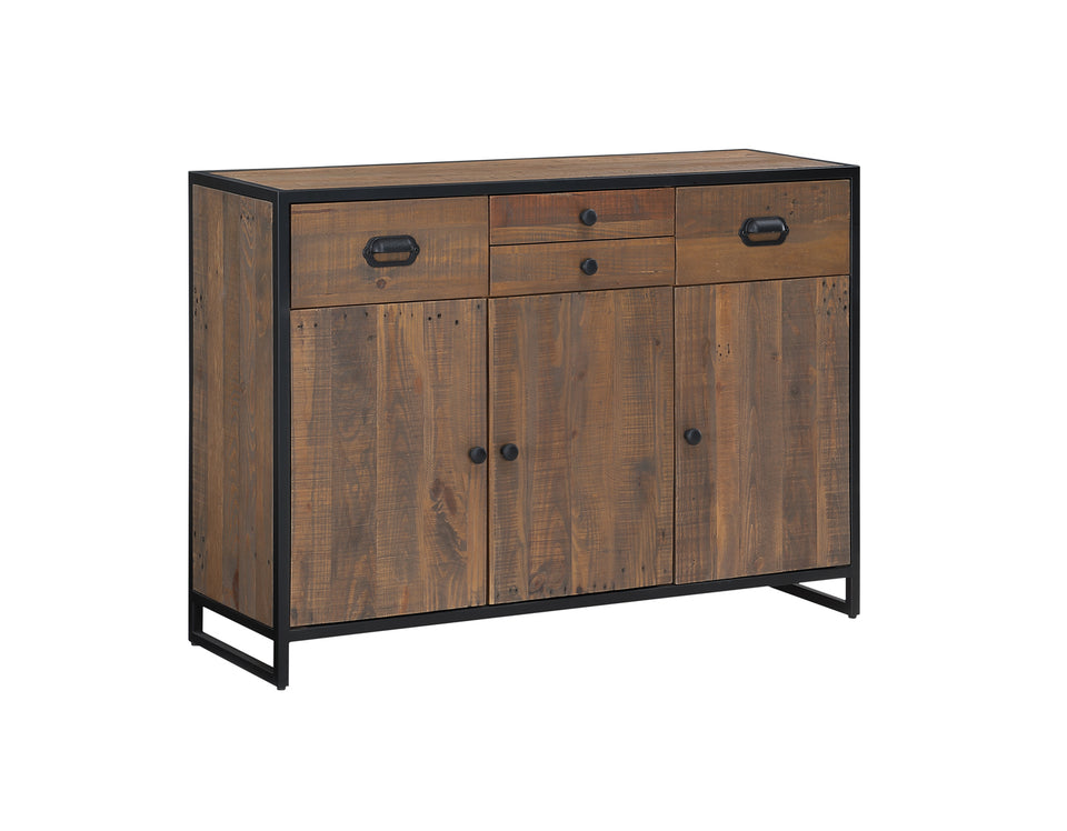 Ooki Reclaimed Wood Sideboard With 3 Doors & 4 Drawers