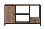 Baumhaus Ooki reclaimed wood console table with a funky open design, showcasing natural wood grain and modern craftsmanship.